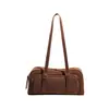 Bolsa de Axila Grande Capacidade Estilo Coreano Feminina Outono 2026 Nova Textura de Alto Padrão Bolsa de Ombro Único Bolsa de Boliche