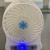 Novo Ventilador Mini Portátil Recarregável USB para Estudante Mini Ventilador de Escritório Floco de Neve Pequeno Ventilador