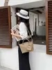 Bolso de Hombro Cruzado de Cuero Genuino de Vaca de Primera Capa Nuevo Togo para Mujer, Gran Capacidad, con Textura, Bolso Bandolera Simple Versátil