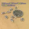 Prata Esterlina S925 Vintage Fivela de Conexão Cauda de Peixe Cabeça de Fivela Aberta Pulseira de Corda Trançada à Mão Pulseira Colar Acessórios DIY Feitos à Mão
