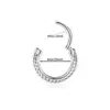 Joyería transfronteriza de titanio G23, estilo europeo y americano, ligero, lujoso, con personalidad llamativa, anillo nasal de tres capas, accesorio para la cabeza, piercing para la oreja.