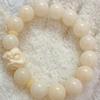 Pulsera de mano de león bodhi natural al por mayor alrededor del dedo placa suave para jugar bodhi pulsera de jade blanco ecológico original texto para jugar cuentas de Buda