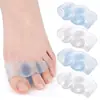 Separador de Dedos com Três Furos, Conjunto de Ajuste para Joanete, Separador para Sobreposição do Osso do Dedo Grande do Pé, Almofada Separadora de Dedos Macia Anti-Atrito