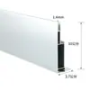 Kabu caja de luz perfil película suave marco de caja de luz quilla de aleación de aluminio revestimiento de columna tablero de publicidad de doble cara para escaparate exterior