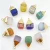 Colgante de Cristal de Constelación Doce Colores de Piedras Naturales Accesorios para Collar DIY Regalo Pequeño