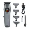 Cortapelos Eléctrico Transfronterizo del Fabricante, Cortapelos Eléctrico Profesional para Salón de Peluquería, Cortapelos Eléctrico con Pantalla Digital LCD, Bajo Ruido y Sin Atascos de Cabello