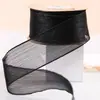 Cinta de hilo transparente a rayas de ala ancha, lazo DIY para accesorios del cabello, decoración de sombrero de paja, regalo de perfume, empaque de flores, cinturón de gasa