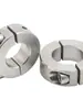 Acoplamiento de Anillo Fijo Tipo Dividido de Acero Inoxidable 304 Engrosado, Anillo de Bloqueo de Sujeción Circular para Eje Óptico Tipo Abierto, Anillo de Límite