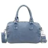 Bolsa jeans feminina grande capacidade 2026 outono nova chegada bolsa transversal casual alta aparência simples bolsa quadrada pequena feminina