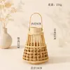Pantalla de Lámpara de Bambú Retro Estilo Chino Nuevo, Decoración de Mesa, Portavelas, Jarrón para Arreglos Florales, Decoración de Boda, Lámpara Portátil, Adorno Clásico