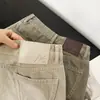 Pantalones favorecedores para todos los tipos de pierna, pantalones de pierna ancha estilo otoño, corte recto simple de cintura alta, que ocultan las caderas, adelgazantes, color liso, jeans holgados para mujer