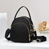 [Bolso de Mujer Shichen] Bolso Pequeño de Tela Oxford Nuevo Bolso Cruzado para Mujer Duradero de Tres Capas Estilo Coreano Gran Capacidad Bolso para Teléfono Móvil