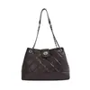 Bolso de cadena con rombos para mujer 2026 nuevo otoño alta gama retro lujo ligero para el día a día bolso de hombro único bolso cruzado tipo cubo