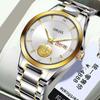 [Precio Bajo] Reloj de Movimiento Automático Marca Suiza Oro Tuhao Doble Calendario Luminoso Resistente al Agua Reloj de Hombre