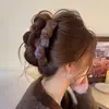 Presilha de Laço de Pelúcia Outono e Inverno para Mulheres 2025 Nova Presilha de Tubarão para Grande Volume de Cabelo Presilha Grande de Cabelo Acessórios de Cabelo Versáteis