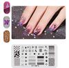 Novo modelo de impressão de unhas DIY filme azul impressão de unhas esmalte pintado placa de aço XY-NB16