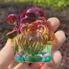 Adornos de cristal de cinco vías del dios de la riqueza esmalte de color dios de la riqueza sala de estar decoración del hogar porche productos de vidrio artesanías al por mayor