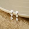 Pendientes de amor nuevos de primavera/verano 2023 para mujer, elegantes, exquisitos, dulces, de nicho, ligeros, de lujo, estilo frío, combinables con todo.