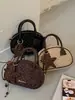 Bolso de Mano Estilo Coreano Moda de Nicho Bolso Almohada con Lunares Chic Lindo Bolso Casual de Hombro Único para el Viaje Diario