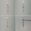 ¡Modelo hecho a mano de cono puntiagudo tridimensional súper brillante! Colgante de Chica Atractiva Pendientes Personalizados Pendientes Retro Punk Hip-Hop