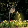 Fábrica de Origem de Base Transfronteiriça Artesanato Fada das Flores Lâmpada de Chaleira de Jardim Lâmpada Solar Impermeável para Jardim Exterior