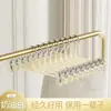 Cabide de calças com clipes especiais para pendurar calças, clipes duplos de aço inoxidável, não marca, para uso doméstico, antiderrapante, adequado para pendurar calças JK e saias
