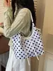 Yuezi 2026 Bolso Grande para Mujer, Bolso de Mano de Lunares a la Moda, Bolso de Hombro Versátil Informal para el Trabajo y los Viajes