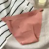Calcinha fio dental de seda gelada estilo comércio exterior para mulheres, antibacteriana, forro de algodão, cintura baixa, sexy, afina a cintura, desejo puro, calcinha triângulo erótica