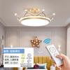 Lámpara de techo de corona nórdica de lujo ligero para dormitorio, lámpara de araña creativa cálida para segundo dormitorio, habitación de niña princesa, habitación infantil, protección ocular