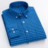 Camisa para Hombre Moderna Nuevo Estilo Sin Planchar Ropa Interior Ropa Exterior de Moda Casual Versátil Algodón Hilo Oxford Camisa Blanca de Manga Larga para Hombre