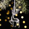 Colgante Transparente de Navidad para Vela Decoración de Árbol de Navidad Colgante de Ángel Colgante de Campana Acrílica Colgante de Atmósfera para Árbol