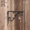 Suporte Triangular Espesso de Ferro Fundido Estilo Nórdico Retrô Vintage Prateleira Doméstica Armazenamento de Parede