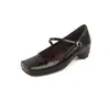 Zapatos Mary Jane cuadrados de piel de vaca estilo francés con correa de talón antideslizante, colección otoño 2026, zapatos de trabajo para mujer de cuero genuino con tacón medio grueso