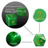 Ventas Directas de Fábrica Set de 7 Piezas Dados Dnd Dungeons and Dragons Ojo de Gato Verde Dados Poliedros