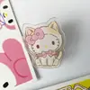 Novo clipe de acrílico, clipe de escritório, design de desenho animado, alto apelo estético, tema de cachorro Sanrio Kuromi e Pochacco, clipe de PP para estudante