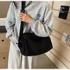 Bolsa Grande de Tela de Nailon para Mujer 2024 Primavera y Verano Nueva Moda Casual Bolsa de Lona de Gran Capacidad para Hombro Cruzada Tipo Almohada