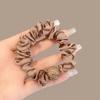 Elástico de Cabelo Estilo Coreano Coque Alto para Mulheres, Corda de Cabelo da Moda, Faixa de Cabelo, Scrunchie Que Não Danifica o Cabelo