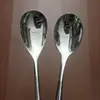 Cuchara Creativa de Acero Inoxidable Huevo Yuan Cuchara de Mesa Vajilla para Comer en Casa Cuchara de Mesa para Restaurante Cuchara de Mesa con Cola Inclinada Engrosada