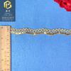 Nova Rosa Dourada Lantejoulas Renda Bordado Solúvel Em Água Decoração DIY Ouro Retro 1.5cm Contas Acessórios Onda