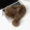 Hebilla magnética adsorción bufanda de pelo femenina invierno estudiante estilo coreano todo partido bufanda de imitación de pelo cuello de piel cálido imitación de pelo de conejo Rex