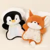 Brinquedo de pelúcia tipo puff, boneca de pelúcia de ovelhinha, fantoche de mão companheiro para apertar, brinquedo de pelúcia, presente de aniversário infantil para meninas