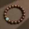 Pulsera de Sándalo Dorado Cadena de Mano Cuentas Budistas DIY Pareja Hombre y Mujer Lugar Escénico Puesto de Mercado Nocturno Fabricante Mayorista