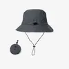 Chapéu de Pescador Popular de Verão Secagem Rápida Impermeável para Exterior Portátil Dobrável Bolsa Chapéu de Caminhada Masculino Chapéu de Sol