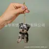 Nuevo adorno plano de perro lindo acrílico transfronterizo para coche, accesorio de mochila, decoración del hogar