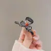 Coreia do Sul Requintado Rhinestone Bow Grab Clip tamanho pequeno Shark Clip Bangs Clip Net Red Top Clip Half Clip Hairpin Headwear
