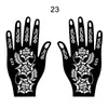 Plantillas Populares de Tatuaje de Henna Transfronterizas, Plantillas de Tatuaje Temporales para Manos, Plantillas para Pintura de Manos de Boda, Plantillas para Pintura de Manos de Escenario