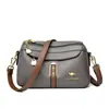 Bolso bandolera simple de moda para mujer, nuevo, versátil, textura de cuero suave, lujo ligero, casual, bandolera única, simple