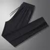 Pantalones de Verano Finos de Nylon Hielo Seda L-8XL para Hombres y Mujeres, Pantalones Largos Deportivos Elásticos, Tallas Grandes, Secado Rápido, Pantalones de Tres Cuartos