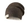 Gorro de Lana para Hombre, Estilo Coreano, Bloques de Color, Moderno, Cálido, Sencillo, Gorro de Punto para Viaje de Hombre para Otoño e Invierno, Sombrero Casual con Ala Ancha