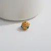 DIY Transferência de Óleo Gota Contas de Furo Grande Deus da Riqueza Verdade de Seis Caracteres Acessórios de Joias de Liga Contas de Pulseira Caractere Fu